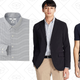 Dry Stretch Sweat Full-Zip Hoodie, $40 | Easy Care Slim Fit Checkered Long Sleeve Shirt, $30 | Dry Stretch Jacket, $60 | Dry Comfort Shirt Collar Polo Shirt, $20